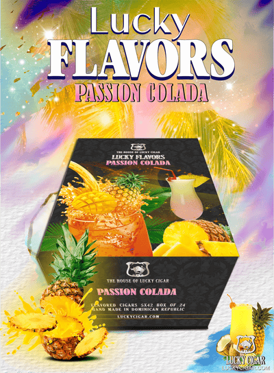 Flavored Cigars: Lucky Flavors Coco Passion Colada  5x42 Box of 24