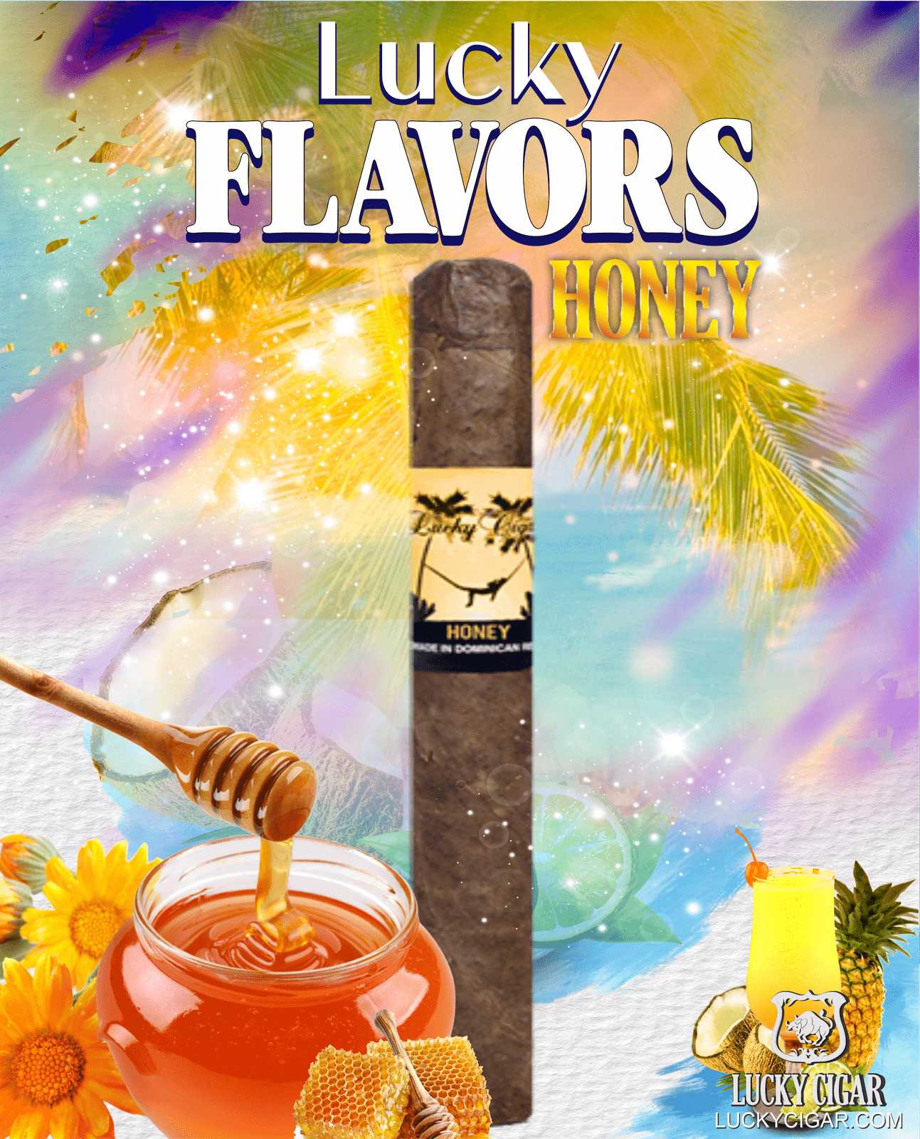 Flavored Cigars: Lucky Flavors Honey 5x42 Cigar