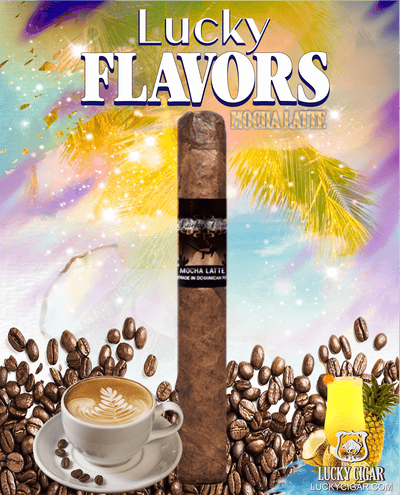 Flavored Cigars: Lucky Flavors Mocha Latte 5x42 Cigar