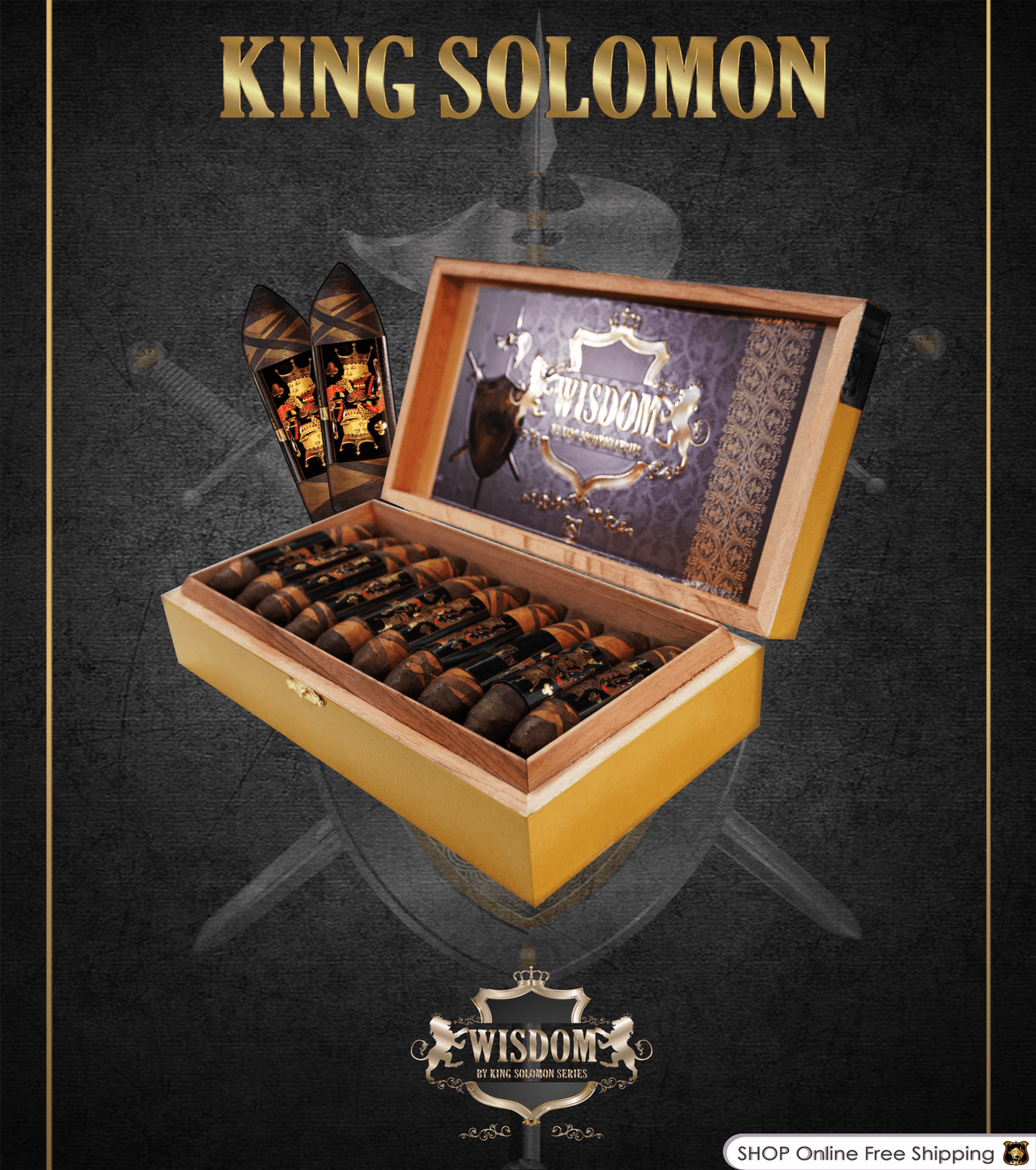 Wisdom 4x60 Cigar From The King Solomon Series: Box of 20