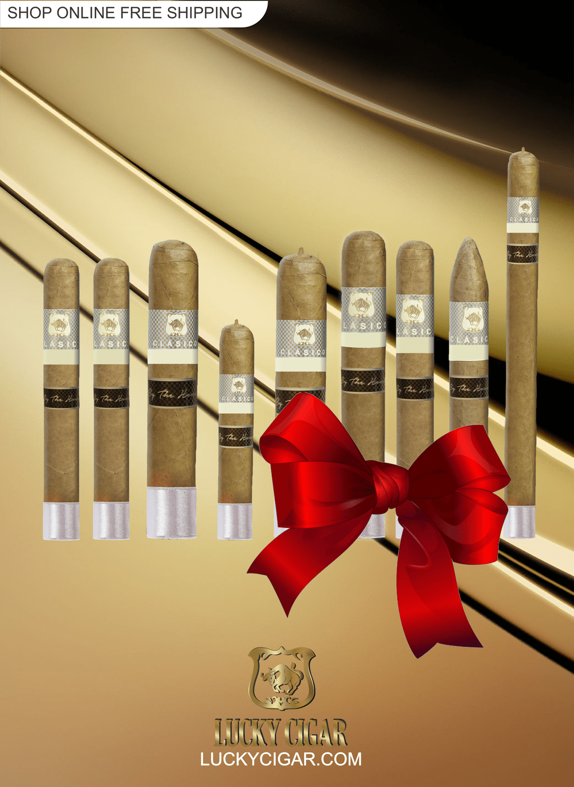 Classic Cigars - Classico by Lucky Cigar: Set of 9 Cigars, All Sizes