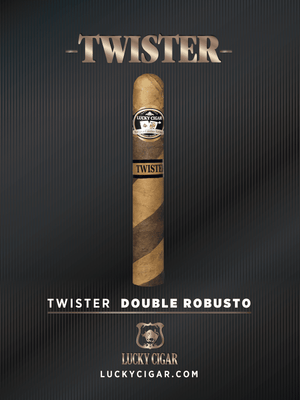 Barber Pole Cigars: Twister Double Robusto 5x54 Box of 20