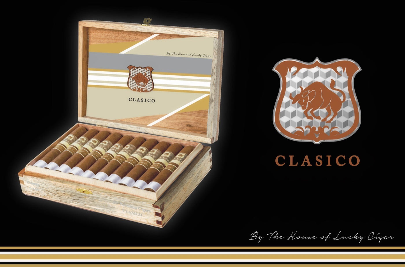 Classic Cigars - Classico by Lucky Cigar: Robusto 5x50 Box of 20