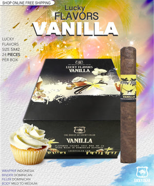 Flavored Cigars: Lucky Flavors Chocolate 5x42 Box of 24 Cigars