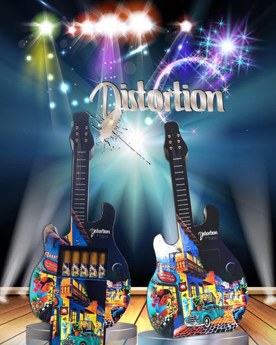 10 Distortion Toro 6x50 Cigars in a Guitar Box from The Distortion Series, Limited Edition