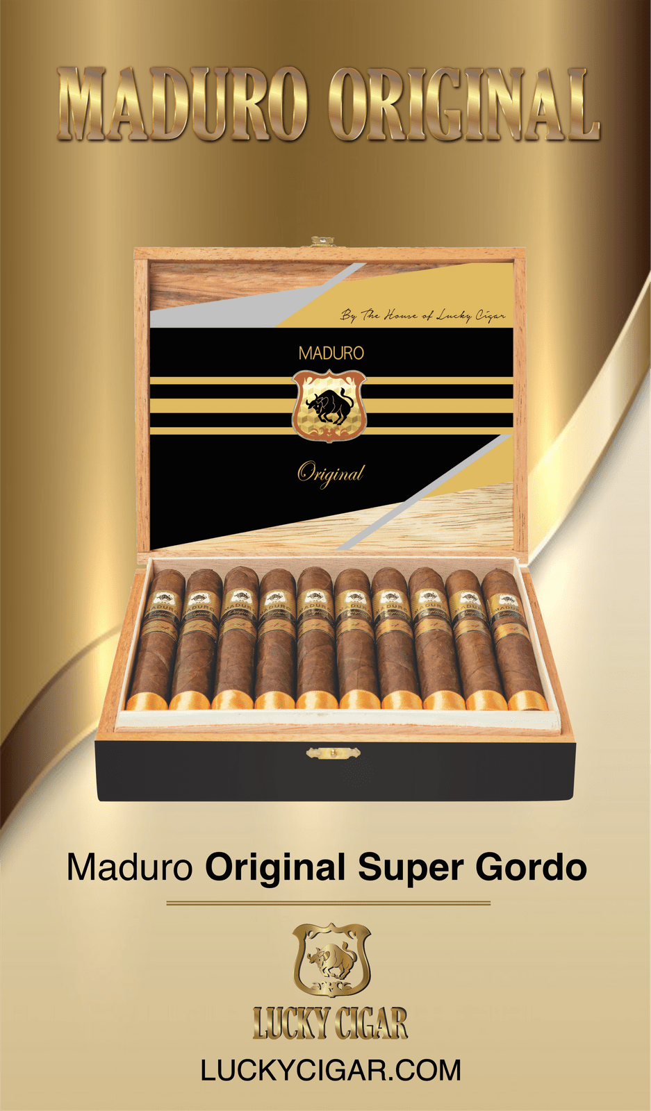 Maduro Cigars: Maduro Original Super Gordo 6x64 Box of 20
