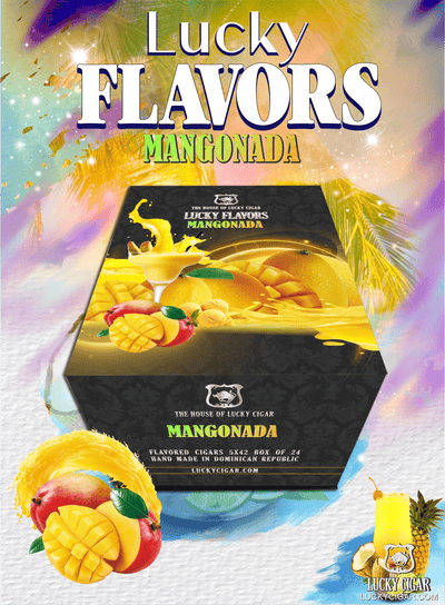 Flavored Cigars: Lucky Flavors Mangonada  5x42 Box of 24