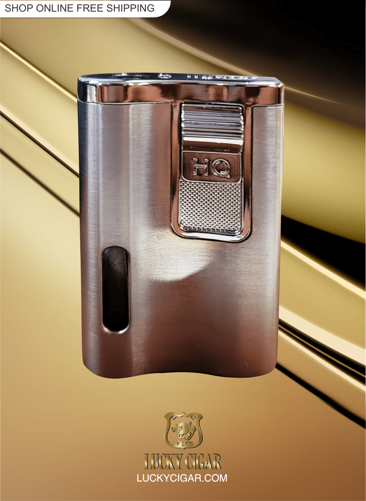 Cigar Lifestyle Accessories: Torch Lighter in Silver HQ