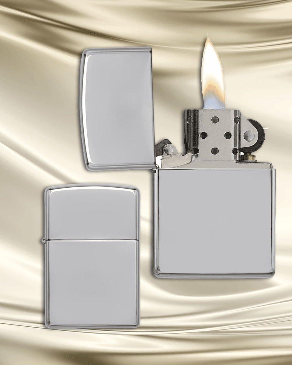 Cigar Lifestyle Accessories: Sparkwheel Flint Lighter in Silver Zippo Style