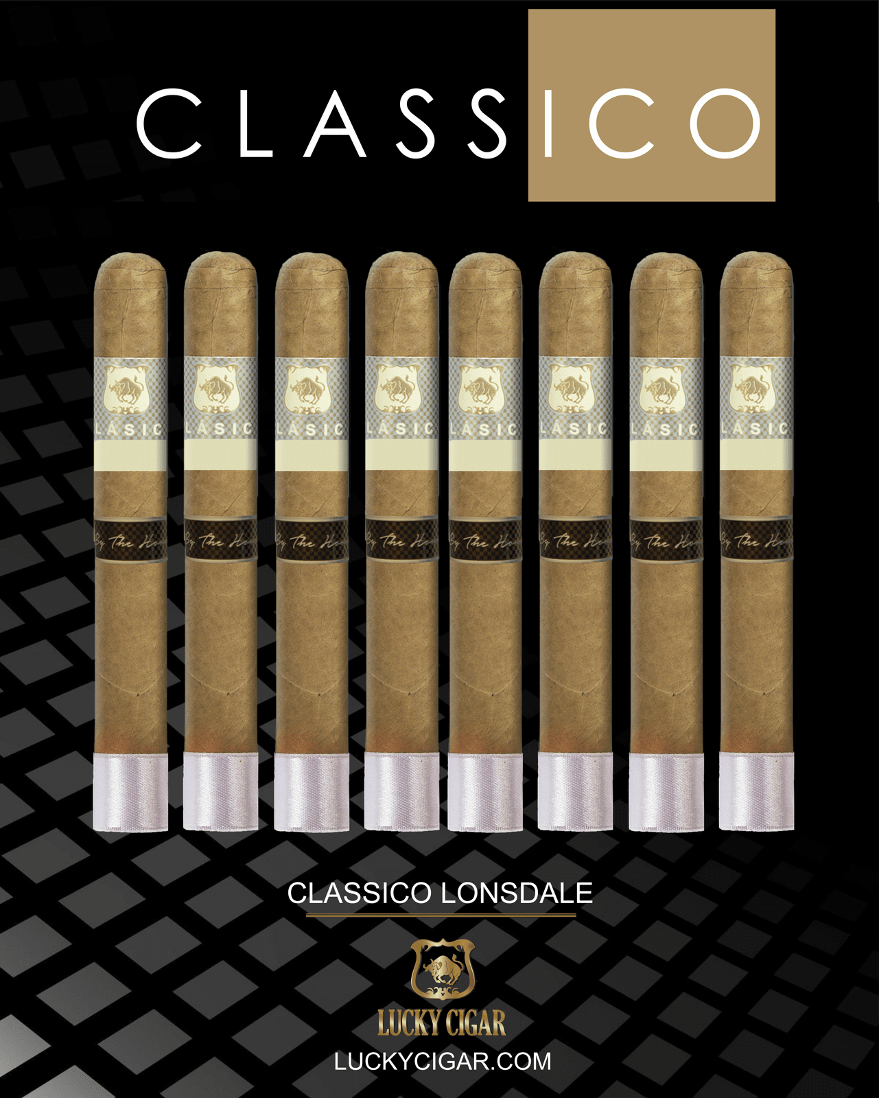 Classic Cigars - Classico by Lucky Cigar: Set of 8 Lonsdale 5x38